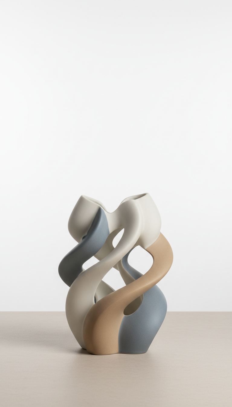 Porcelain Sculptural Vase