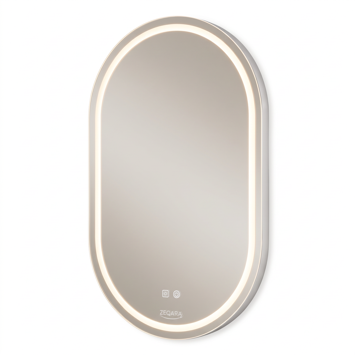 ZEQARA Oval Backlit Anti-Fog LED Mirror, 32" x 20" – studio
