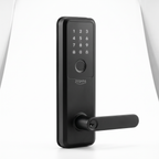 ZEQARA Fingerprint Smart Lock Set with Handle, Matte Black – studio